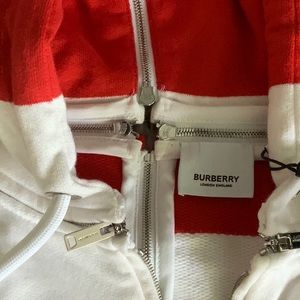 Burberry zipper hoodie